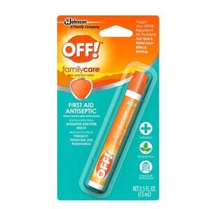 OFF! Familycare Bite & Itch Relief First Aid Antiseptic 0.5 Fl Oz Twin Pack (1/2